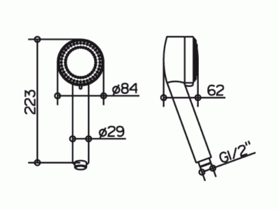 Душевая лейка Keuco Edition 300 54980 010300 Хром