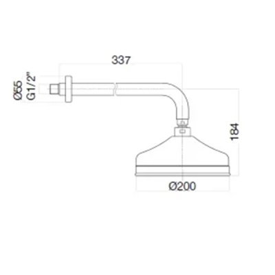 Верхний душ Webert AC0015015 Хром