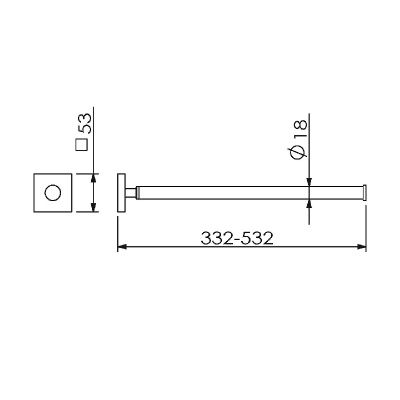 Полотенцедержатель Langberger Ledro 11809A Хром