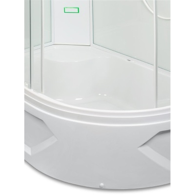 Душевая кабина Mirwell MR 4512TP 120х80 с гидромассажем R профиль Белый стекло прозрачное