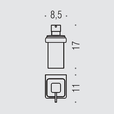 Дозатор для жидкого мыла Colombo Design Lulu B9321 Хром