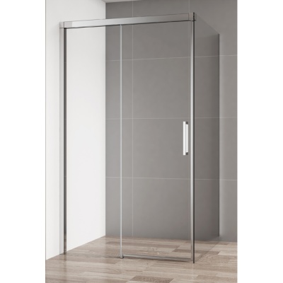 Душевой уголок Cezares Duet Soft-AH-1 160х80 профиль Хром стекло прозрачное