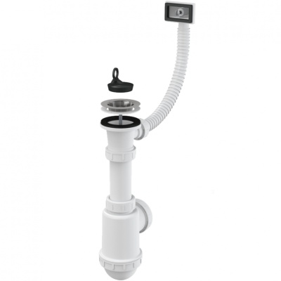 Сифон для кухонной мойки Alcaplast A444-DN50/40 Белый Сифон для кухонной мойки Alcaplast A444-DN50/40 Белый