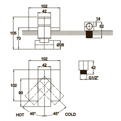 Смеситель для душа Kaiser Sonat 34177-4 Белый