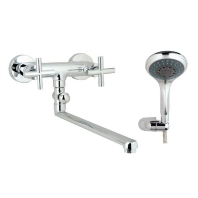 Смеситель для ванны GPD Nino AEB08-2 универсальный Хром
