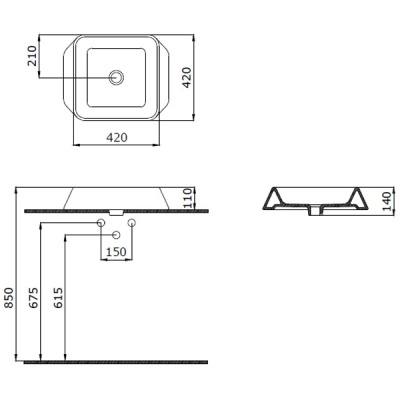 Раковина-чаша Bocchi Firenze 1005 Белая глянцевая