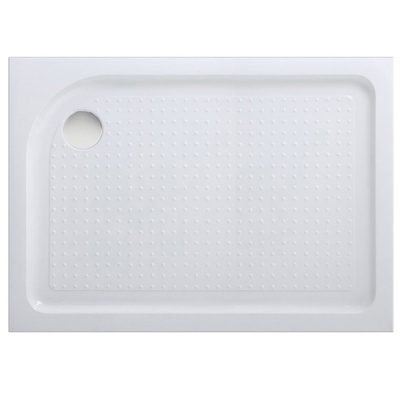 Акриловый поддон для душа BelBagno Tray L 100x80x15 TRAY-BB-AH-100/80-15-W-L Белый L с антискользящим покрытием