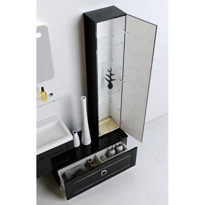 Тумба под раковину Aqwella 5 Stars Инфинити 100 Inf.01.10/001/BLK Черная