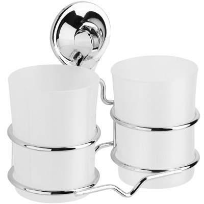 Стакан для зубных щеток Fora Triumf T039 Хром Белый