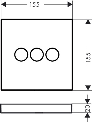 Переключатель потоков Hansgrohe Select 15764000 Хром