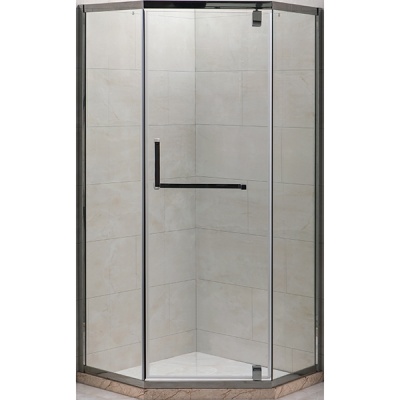 Душевой уголок Grossman Pragma PR-90D 90x90 профиль Золото стекло прозрачное