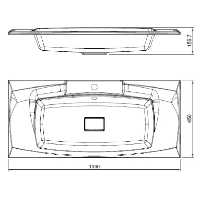 Раковина Florentina Глория 100 Белая