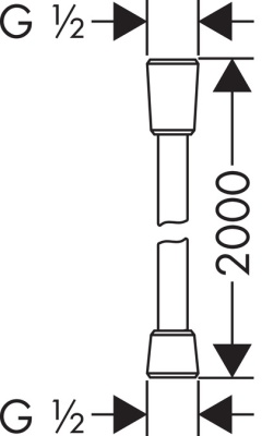 Душевой шланг Hansgrohe Isiflex 28274000 Хром