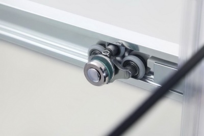 Душевой уголок Black&White Stellar Wind S502 прямоугольный профиль Серебристый хром стекло прозрачное