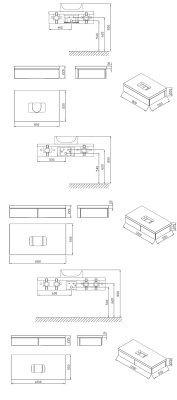 Тумба под раковину Ravak SD Formy 120 подвесная Белая
