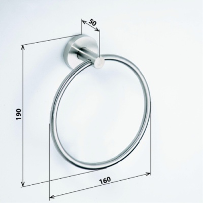 Кольцо для полотенец Bemeta Neo stainless 104104065 Глянец