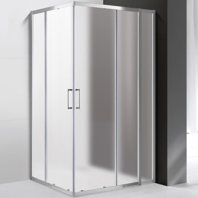 Душевой уголок Cezares Molveno AH-21 110х80 MOLVENO-AH-21-80+30-P-Cr профиль Хром стекло рифленое