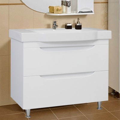 Тумба c раковиной Bellezza Эвита 90 Белая