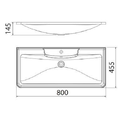 Раковина Florentina Аллегро 80 Белая Раковина Florentina Аллегро 80 Белая