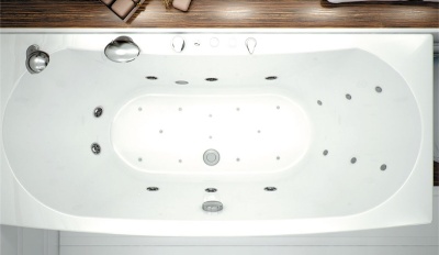 Акриловая ванна Aquanet Izabella 160x75 с гидромассажем
