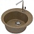 Кухонная мойка Zett Lab Модель 3 51x51 T003Q009 Терракот