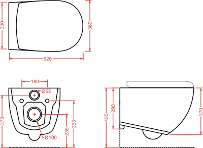 Унитаз Artceram File 2.0 FLV004 01 00 подвесной Белый