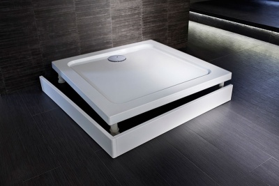 Душевой поддон из искусственного камня Jacob Delafon Flight 100x100 квадратный Белый