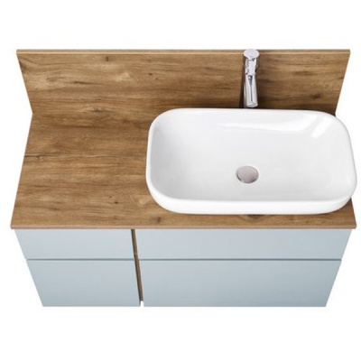 Тумба под раковину Акватон Мишель 100 1A244101MIX30 подвесная Дуб рустикальный Фьорд