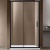 Душевая дверь Vincea Garda VDS-1G130CLB 130x190 профиль Черный стекло прозрачное