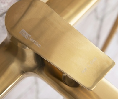 Смеситель для ванны WasserKRAFT Aisch 5501 Золото матовое