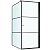 Душевой уголок Berges Wasserhaus Dark 90х90 061020R профиль Черный матовый стекло прозрачное