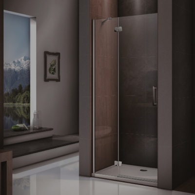 Душевая дверь в нишу Good Door Saturn WTW-110-C-CH 110 L профиль Хром стекло прозрачное