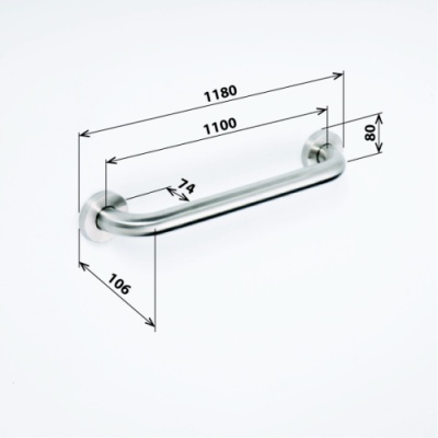 Поручень для ванны Bemeta Help 301101102 Нержавеющая сталь