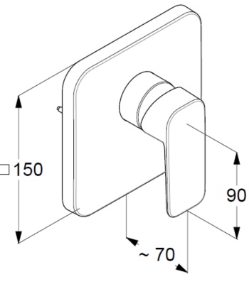 Смеситель для душа Kludi Pure&Style 404200575 Хром