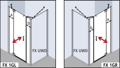 Душевая дверь Kermi Filia XP FX 1GR 14020VPK 1GR