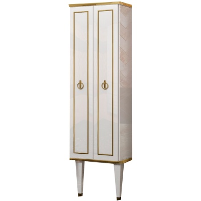 Шкаф пенал Opadiris Порто 45 Z0000014871 Белый/Золото