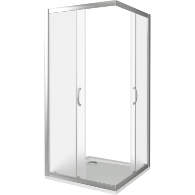 Душевой уголок Good Door Infinity CR-80 80х80 профиль Хром стекло прозрачное