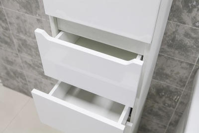 Тумба под раковину Акватон Дакота 80 1A202901DAAY0 белая/выбеленное дерево