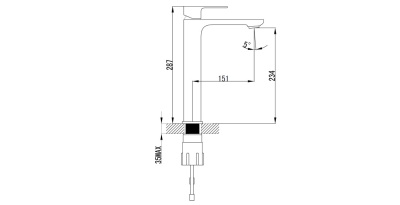 Смеситель для раковины Bien Casso BL21003105 Хром