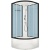 Душевая кабина Domani-Spa Delight 88 High 80x80 DS01D88HDbCl00 профиль Черный задние стенки Синие