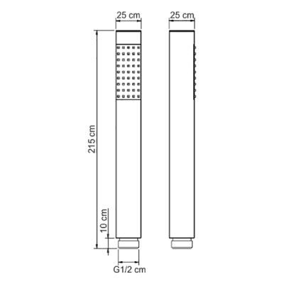 Гигиеническая лейка WasserKRAFT A106 Хром