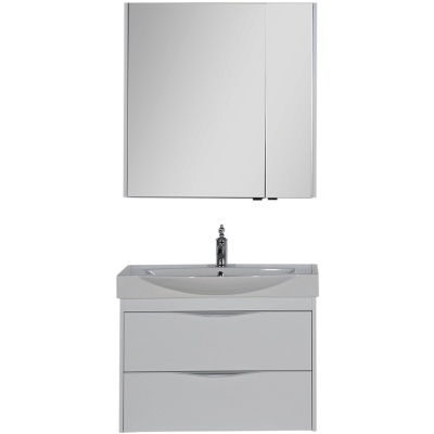 Комплект мебели для ванной Aquanet Франка 85 183190 подвесной Белый