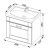 Тумба под раковину Aquanet Рондо 70 189155 подвесная 1 ящик Белая