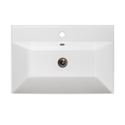 Тумба с раковиной Runo Карат 60 Белая