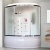 Душевая кабина Royal Bath ALP 140x95 RB140ALP-C-CH-L с гидромассажем стекло матовое задние стенки Белые