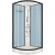 Душевая кабина Domani-Spa Delight 110 100x100 DS01D110LDbCl10 с гидромассажем профиль Графит задние стенки Синие