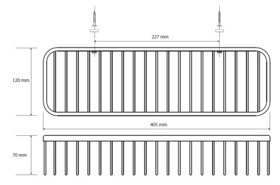 Полка корзина Bemeta Cytro 146208252 Хром