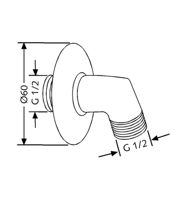 Шланговое подключение Kludi 6054005-00 Хром