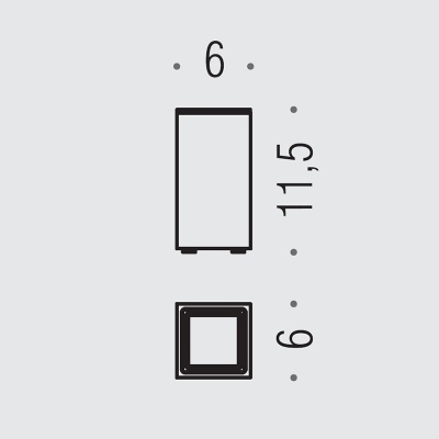 Стакан для зубных щеток Colombo Design Look B1643.000 Хром