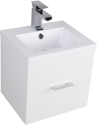 Тумба под раковину Aquanet Нота 50 159138 подвесная Белая